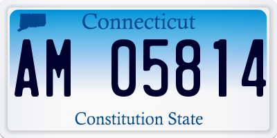 CT license plate AM05814