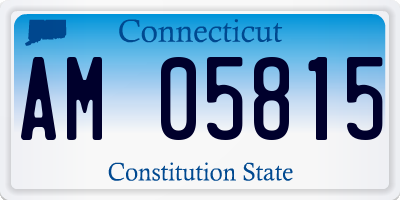 CT license plate AM05815