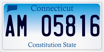 CT license plate AM05816