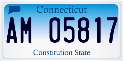 CT license plate AM05817