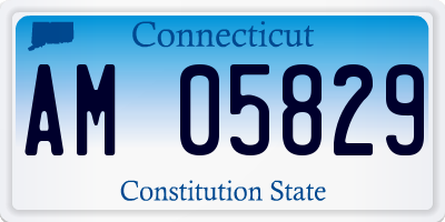 CT license plate AM05829