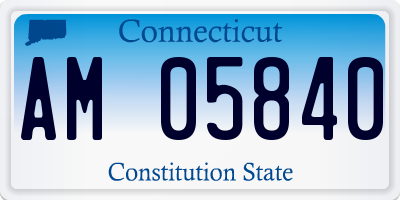 CT license plate AM05840