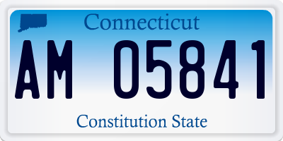 CT license plate AM05841