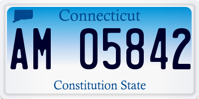 CT license plate AM05842