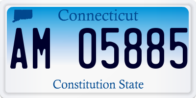 CT license plate AM05885