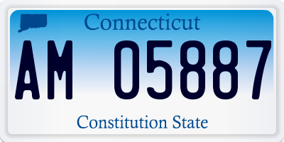 CT license plate AM05887
