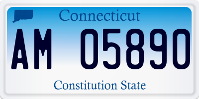 CT license plate AM05890