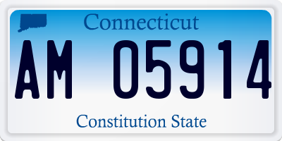 CT license plate AM05914