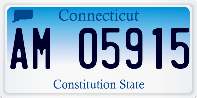 CT license plate AM05915