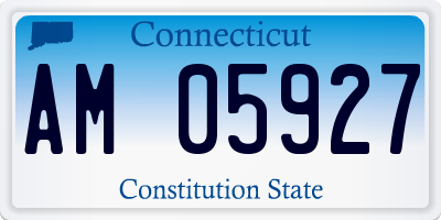 CT license plate AM05927