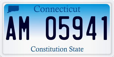 CT license plate AM05941