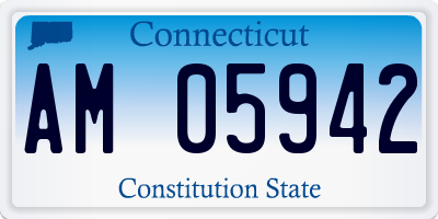 CT license plate AM05942