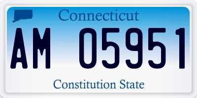 CT license plate AM05951