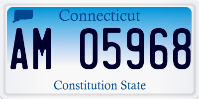 CT license plate AM05968