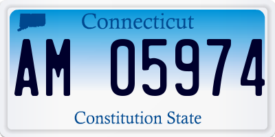 CT license plate AM05974