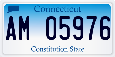 CT license plate AM05976