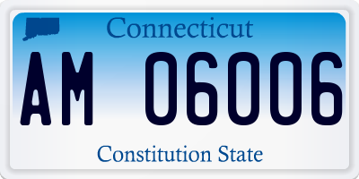 CT license plate AM06006
