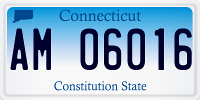 CT license plate AM06016