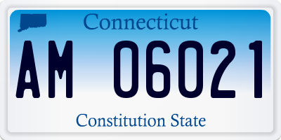 CT license plate AM06021