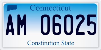 CT license plate AM06025