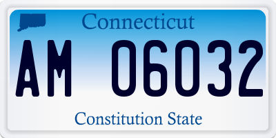 CT license plate AM06032