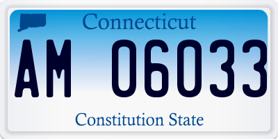 CT license plate AM06033