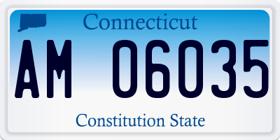 CT license plate AM06035