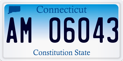 CT license plate AM06043
