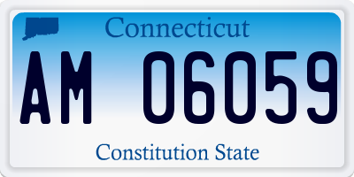 CT license plate AM06059