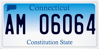 CT license plate AM06064