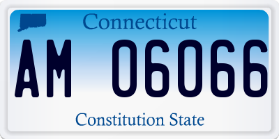 CT license plate AM06066