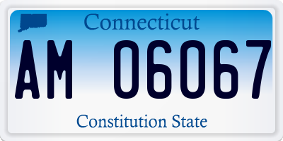 CT license plate AM06067