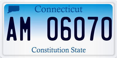 CT license plate AM06070