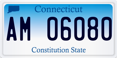 CT license plate AM06080