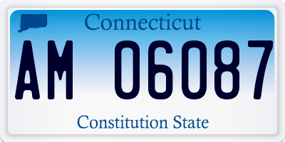 CT license plate AM06087