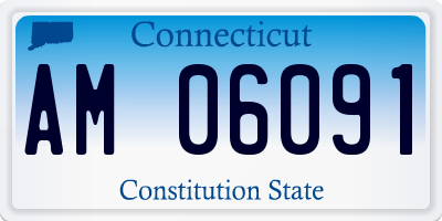 CT license plate AM06091
