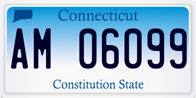 CT license plate AM06099