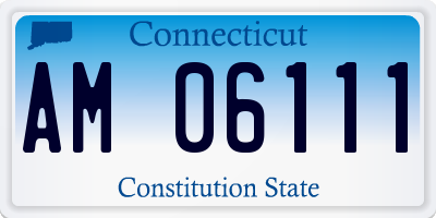 CT license plate AM06111