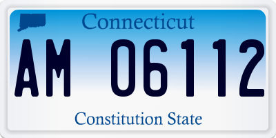 CT license plate AM06112
