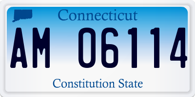 CT license plate AM06114