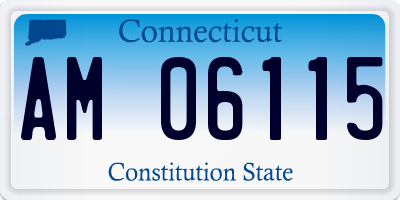 CT license plate AM06115