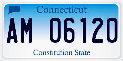 CT license plate AM06120