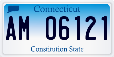 CT license plate AM06121