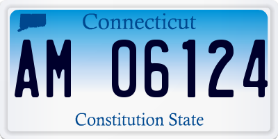 CT license plate AM06124