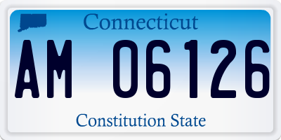 CT license plate AM06126