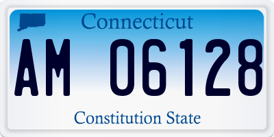CT license plate AM06128