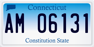 CT license plate AM06131