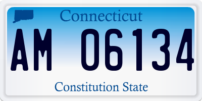 CT license plate AM06134