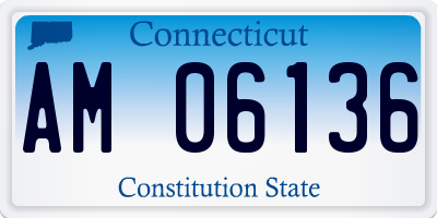 CT license plate AM06136
