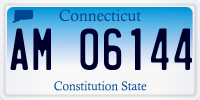 CT license plate AM06144